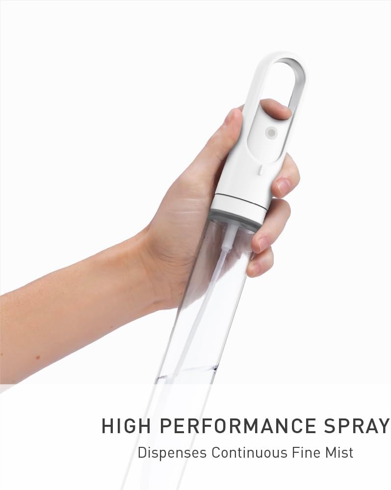 Simple Human Standing Paper Towel Holder with Spray Pump, White Stainless Steel - Image 4